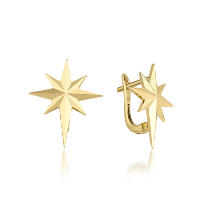 Kuzey Yıldızı Taşlı Küpe